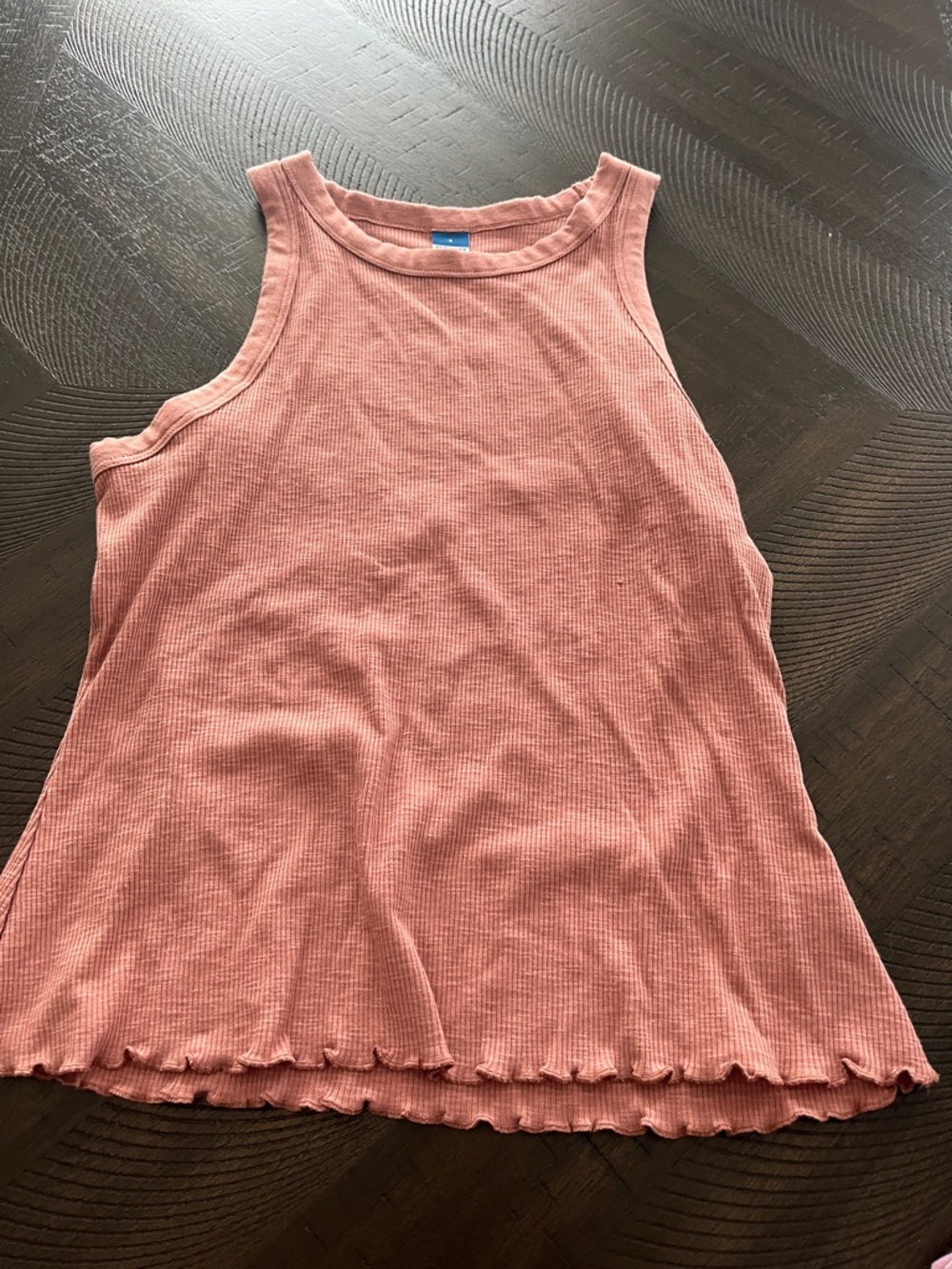 Old Navy Ribbed Dusty Pink High-Neck Tank